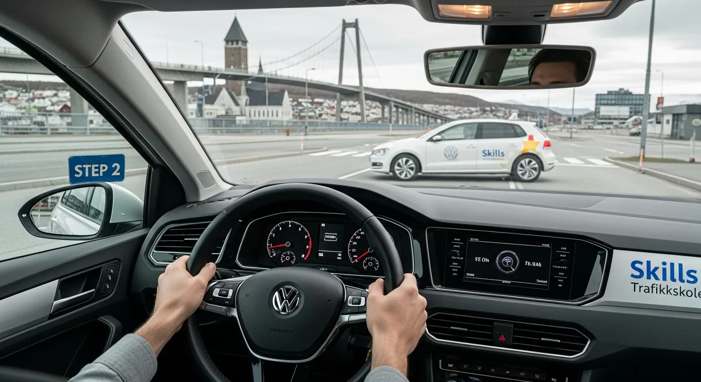 En tabell som sammenligner de tekniske ferdighetene i trinn 2 mot de strategiske valgene i trinn 3.